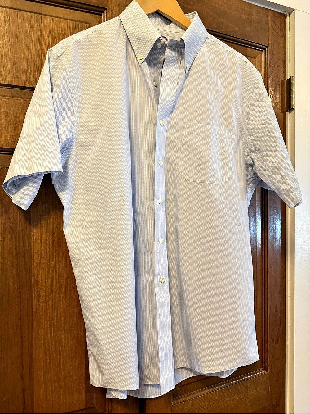 Brooks Brothers Non-iron Striped Button Down Cotton Shirt Size 16